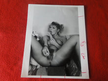 Load image into Gallery viewer, Vintage Nude Woman 8 x 10 Silver Gelatin Photo Young Dildo Hairy Pussy  AW)
