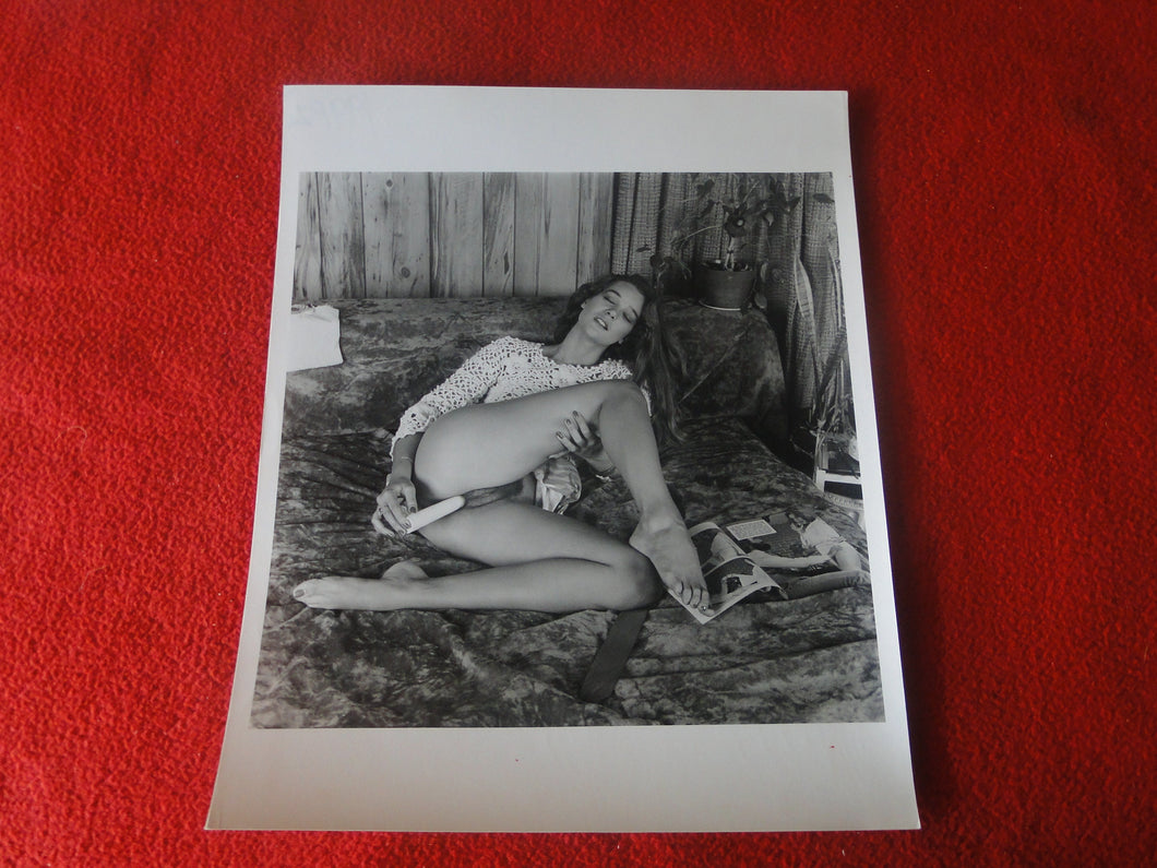 Vintage Nude Woman 8 x 10 Silver Gelatin Photo Young Dildo Pretty Pussy  AW%