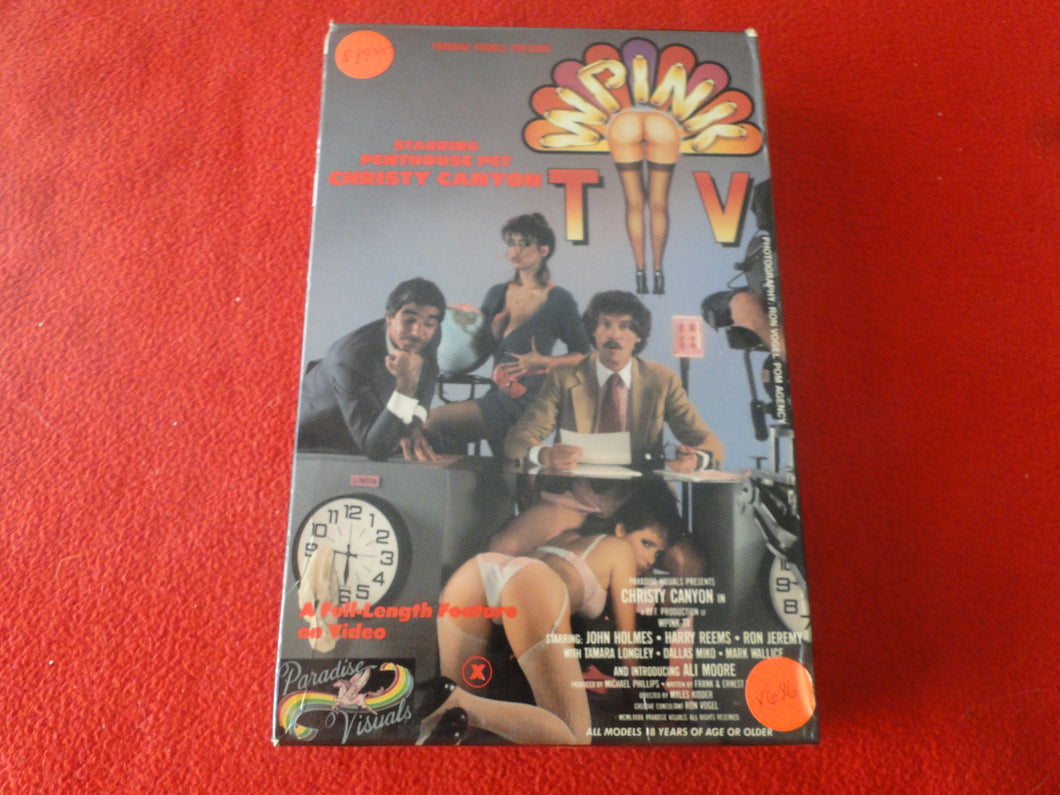 Vintage Adult XXX VHS Porn Tape In Pink TV Christy Canyon John Holmes      X21