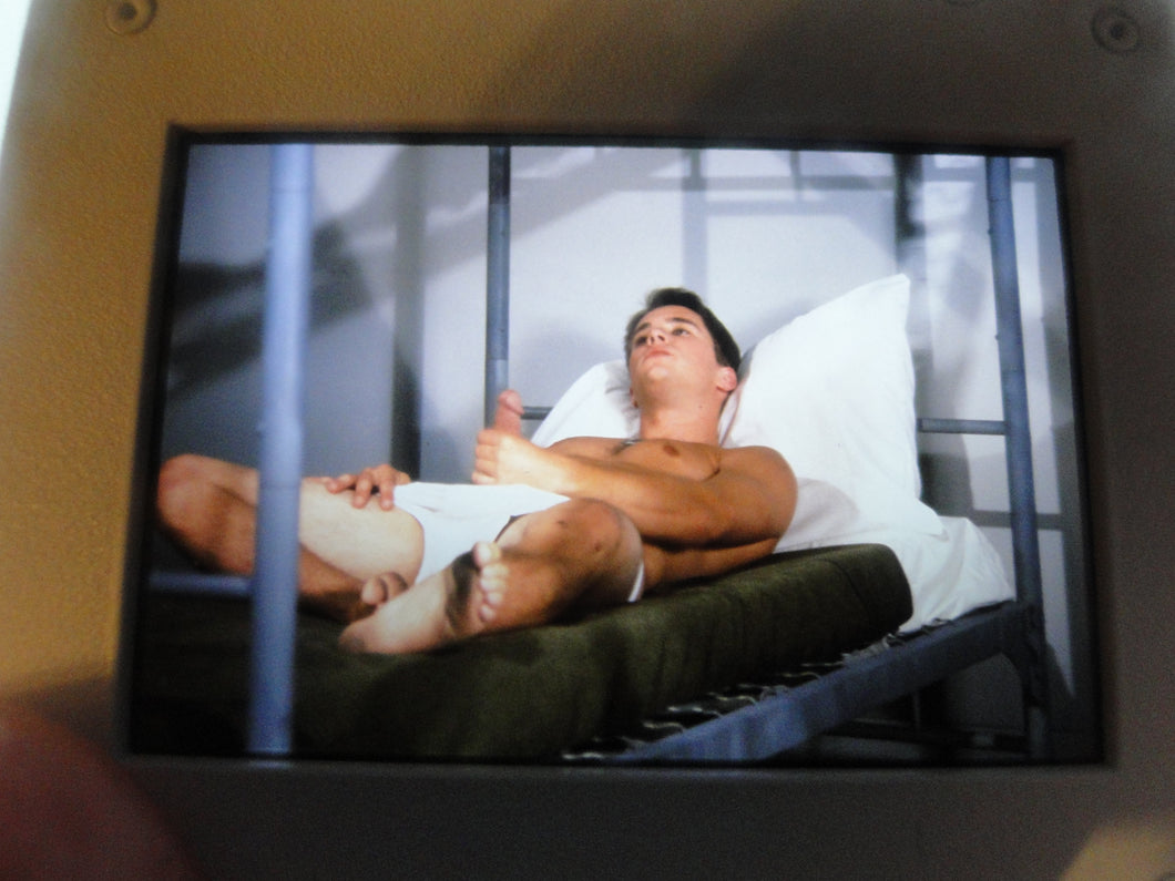 VINTAGE 35MM GAY MALE SLIDE BEEFCAKE MUSCLE NUDE FALCON STUDIOS CR1