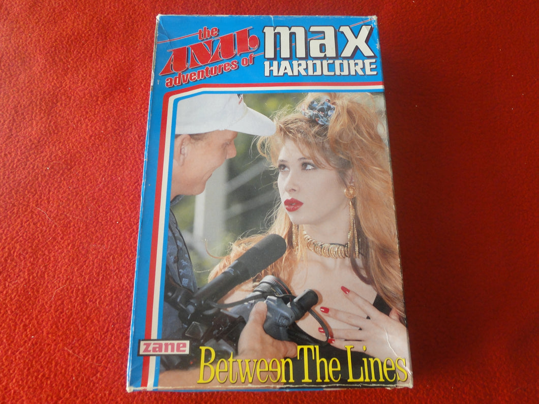 Vintage Adult XXX VHS Porn Tape Anal Adventures of Max Hardcore Between The Lines X28