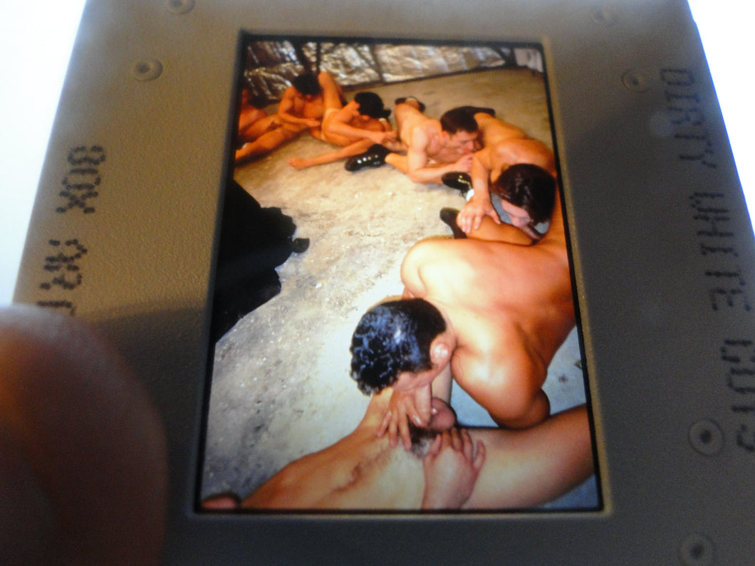 VINTAGE 35MM GAY MALE SLIDE BEEFCAKE MUSCLE NUDE FALCON STUDIOS CQ10