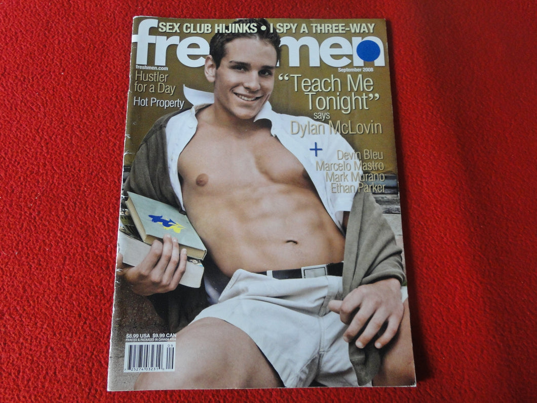 Vintage 18 Y.O. +  Adult Erotic Sexy Magazine Gay Interest Freshmen Sept. 2008 DI