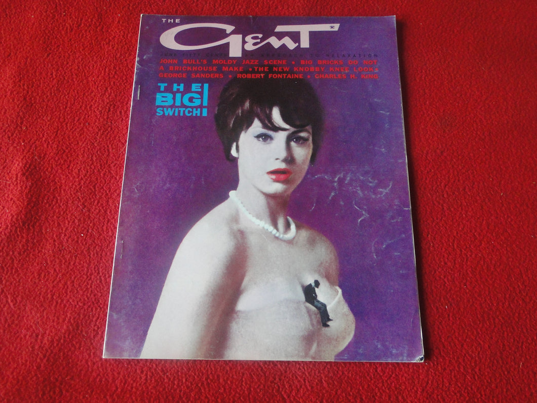 Vintage Nude Erotic Sexy Adult Magazine Gent June 1962                 P70