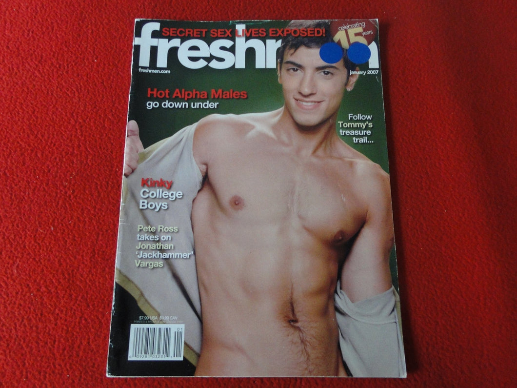 Vintage 18 Y.O. +  Adult Erotic Sexy Magazine Gay Interest Freshmen Jan. 2007 DI