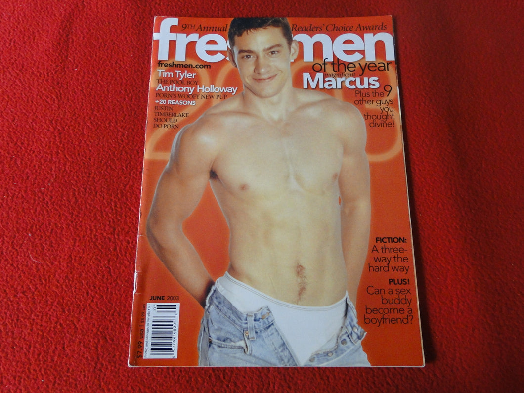 Vintage 18 Y.O. +  Adult Erotic Sexy Magazine Gay Interest Freshmen June 2003  DI