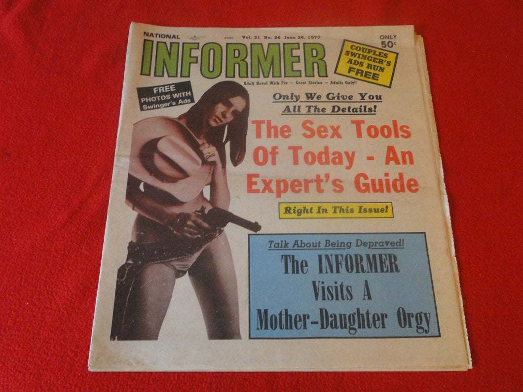 Vintage Nude Erotic Sexy Adult Magazine/Newspaper National Informer 1977  P78