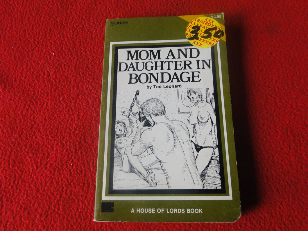 Vintage Adult Paperback Novel/Book Mom and Daughter In Bondage House of Lords P15