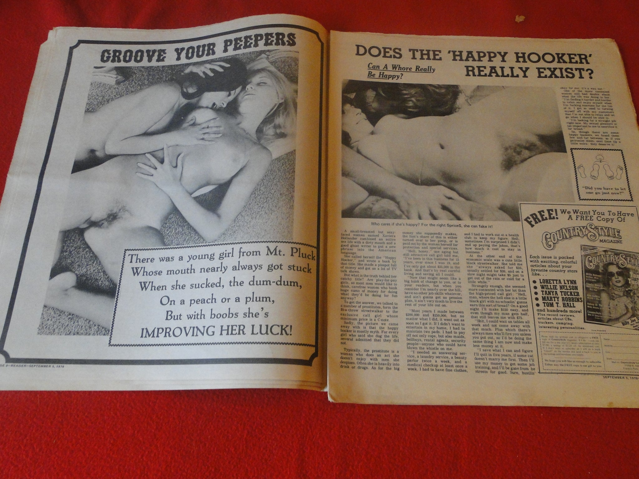 Vintage Nude Erotic Sexy Adult Magazine/Newspaper National Informer Re