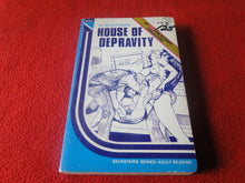 Load image into Gallery viewer, Vintage Adult Paperback Book House of Depravity Eros Goldstripe        G1
