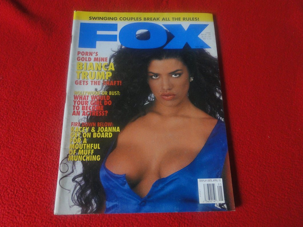 Vintage 18 Y. O. + Sexy Erotic Adult Men's Magazine Fox 1991 Bianca Trump  P52