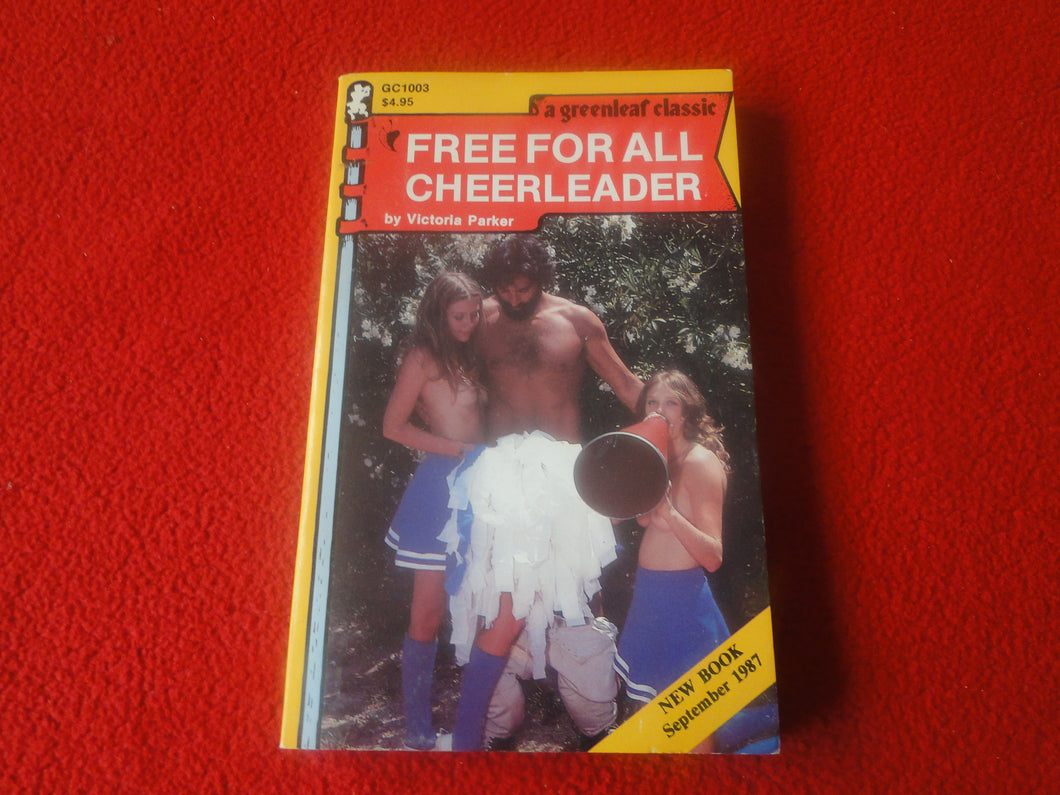 Vintage 18 YO+ Sexy Erotic Adult Paperback Book/ Novel Free For All Cheerleader  G1