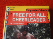 Load image into Gallery viewer, Vintage 18 YO+ Sexy Erotic Adult Paperback Book/ Novel Free For All Cheerleader  G1
