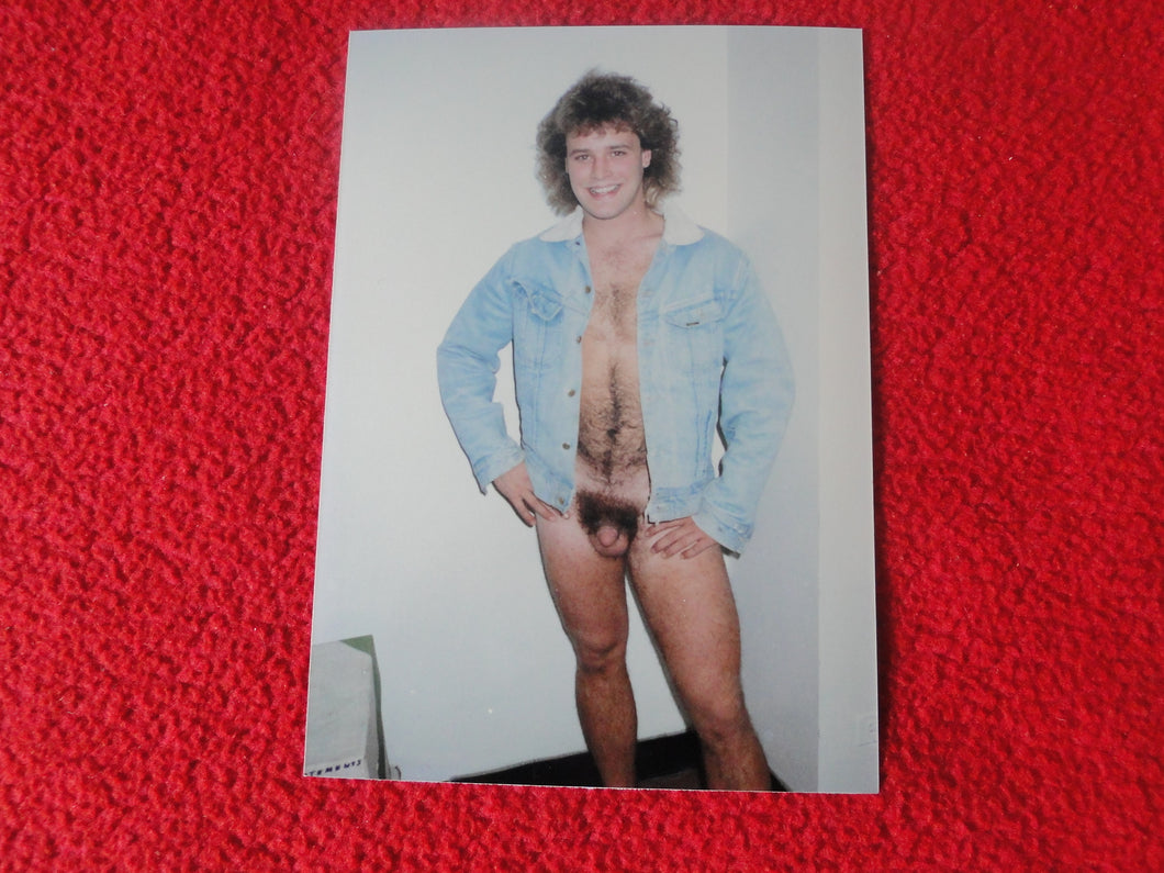 Vintage 18 Y.O + Gay Interest Nude Hot Hung Male Photo        D12v