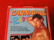 Load image into Gallery viewer, Vintage Adult XXX VHS Gay Porn Movie Kristen Bjorn Carnaval In Rio    P53
