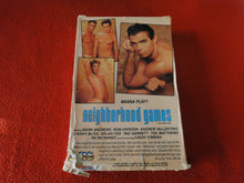 Load image into Gallery viewer, Vintage Adult Erotic XXX Gay VHS Porn Movie Neighborhood Games Mark Andrews P53
