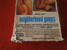 Load image into Gallery viewer, Vintage Adult Erotic XXX Gay VHS Porn Movie Neighborhood Games Mark Andrews P53

