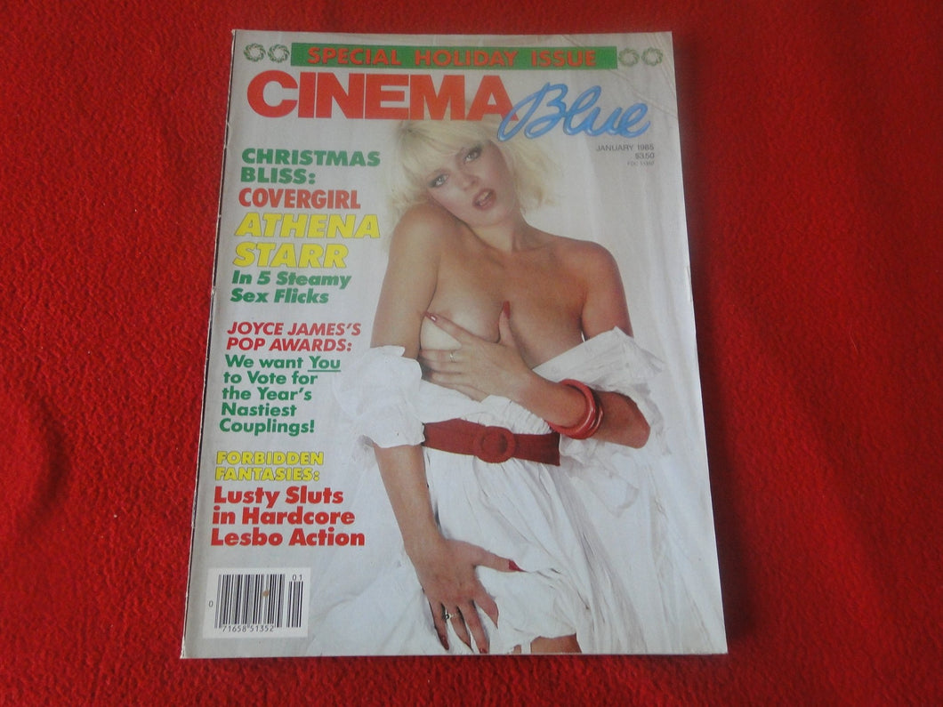 Vintage 18 Y.O. + Adult Erotic Sexy Men's Magazine Cinema Blue 1985 Athena Starr 67