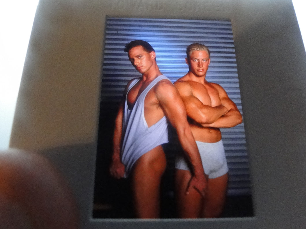 VINTAGE 35MM GAY MALE SLIDE BEEFCAKE MUSCLE NUDE FALCON STUDIOS T2g