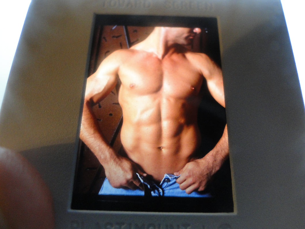 VINTAGE 35MM GAY MALE SLIDE BEEFCAKE MUSCLE NUDE FALCON STUDIOS T2j