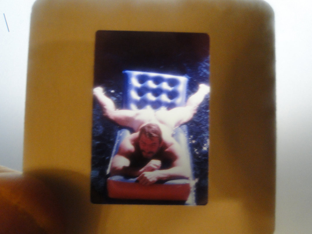 VINTAGE SLIDE/PHOTO MALE GAY INTEREST BEEFCAKE MUSCLE NUDE HOT HUNG A26