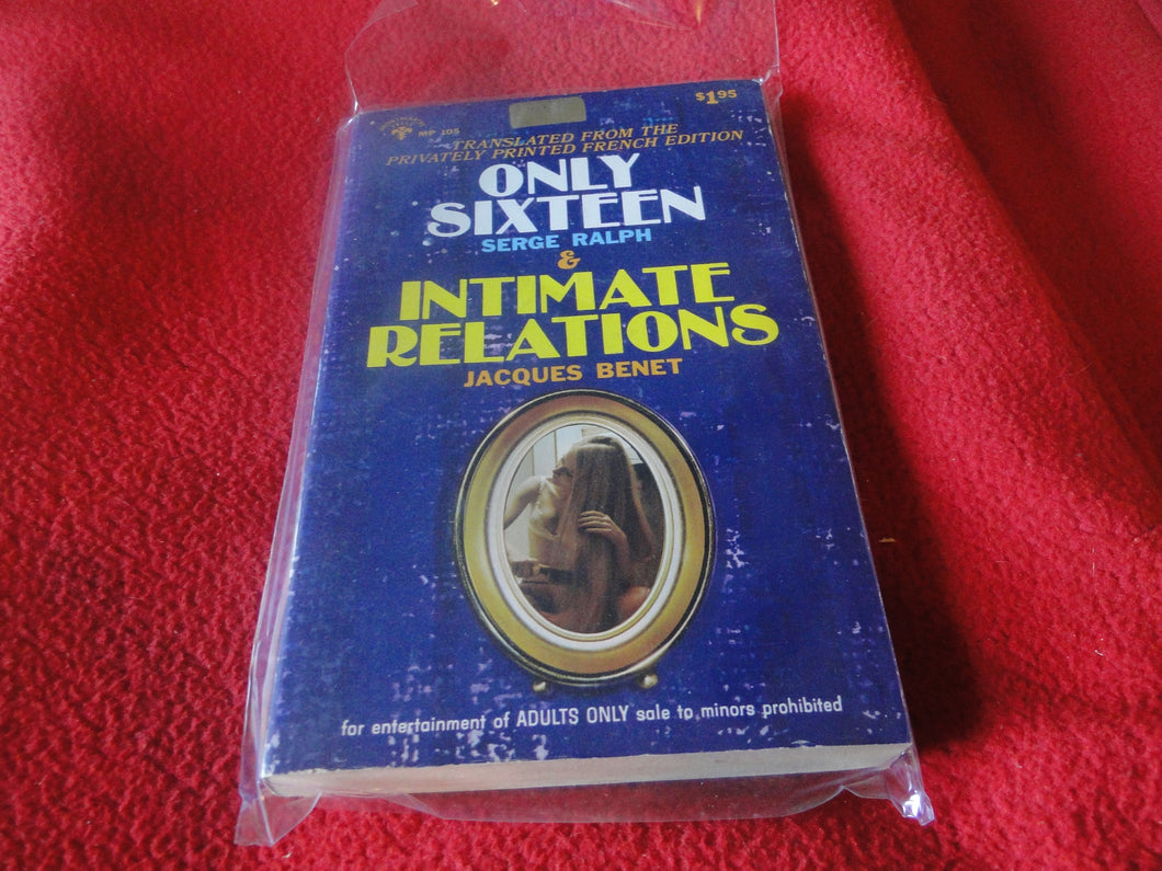 Vintage Adult Paperback Book/Novel Only Sixteen and Intimate Relations    G2