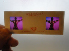 Load image into Gallery viewer, Vintage Adult Erotic 3D Stereoview Nude Hot Hung Black Gay Man Slide B40p
