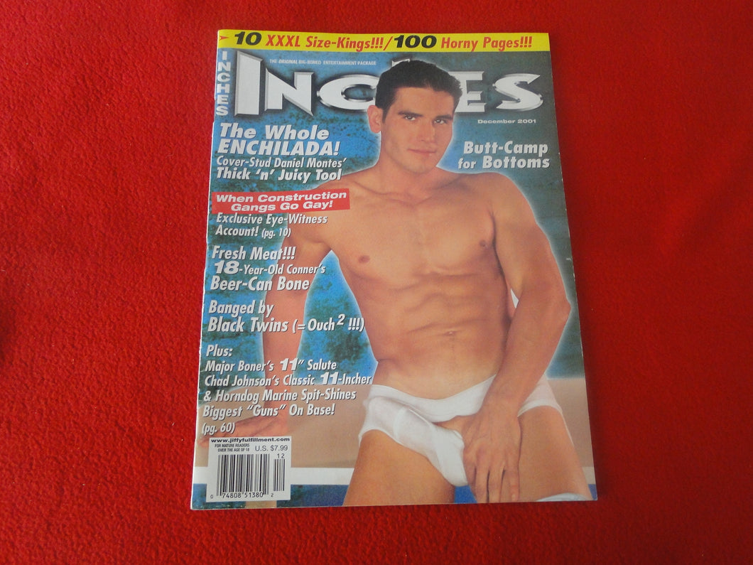 Vintage 18 Y. O. + Sexy Erotic Gay Adult Magazine Inches Dec. 2001  73