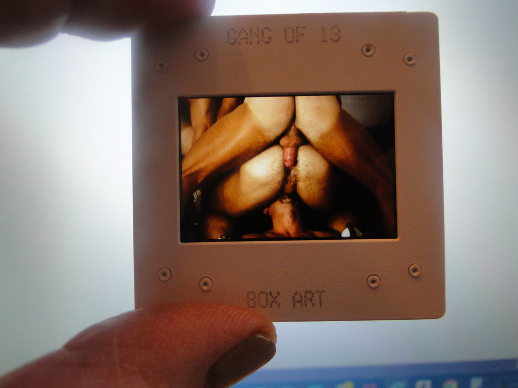 VINTAGE 35MM GAY MALE SLIDE BEEFCAKE MUSCLE NUDE FALCON STUDIOS R8