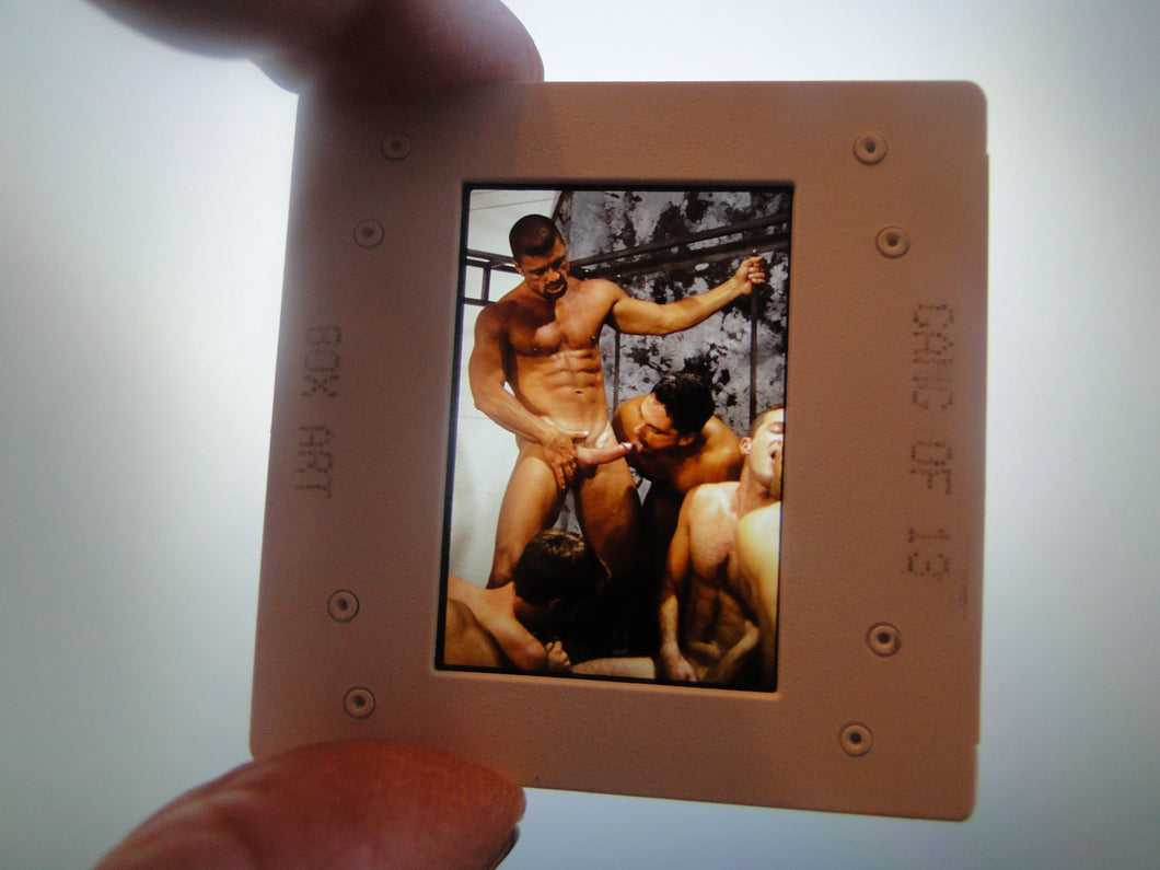VINTAGE 35MM GAY MALE SLIDE BEEFCAKE MUSCLE NUDE FALCON STUDIOS R10