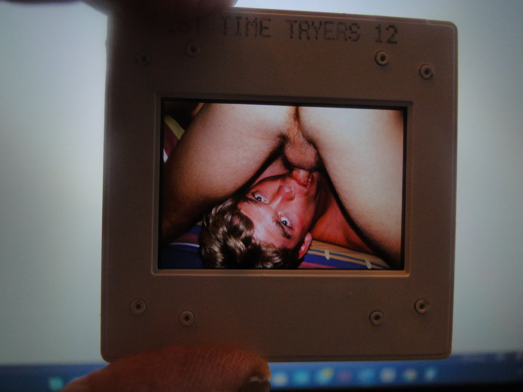 VINTAGE 35MM GAY MALE SLIDE BEEFCAKE MUSCLE NUDE FALCON STUDIOS R19