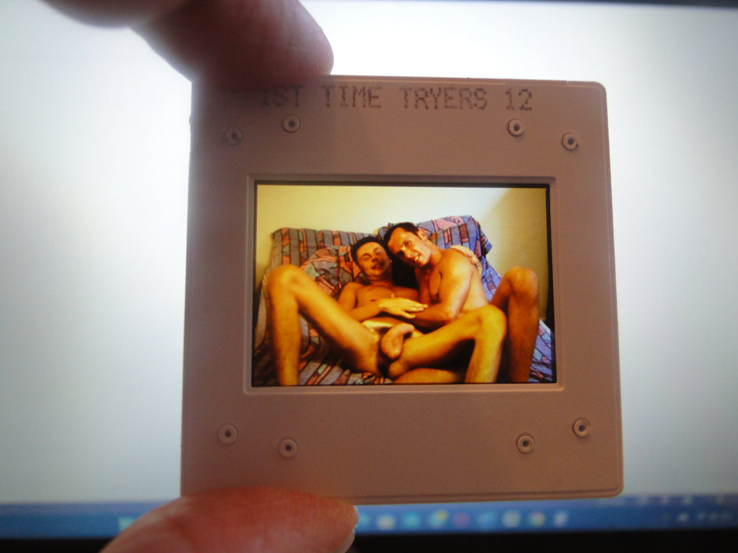 VINTAGE 35MM GAY MALE SLIDE BEEFCAKE MUSCLE NUDE FALCON STUDIOS R22