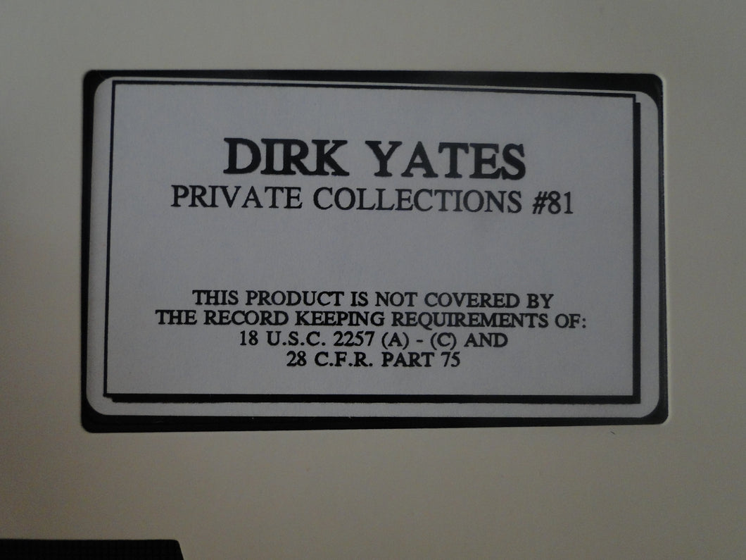 Vintage Adult Erotic 18 Year Old + VHS Tape Gay Interest Dirk Yates #81   10