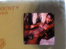 Load image into Gallery viewer, Copy of Vintage Adult Erotic 3D Stereoview Nude Hot Hung Gay Black Man Slide A70c
