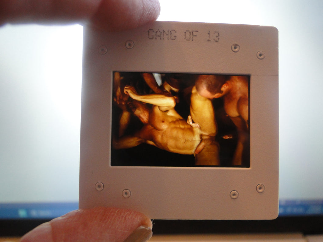 VINTAGE 35MM GAY MALE SLIDE BEEFCAKE MUSCLE NUDE FALCON STUDIOS R2g