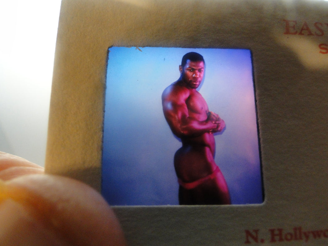 Vintage Adult Erotic 3D Stereoview Nude Hot Hung Gay Black Man Slide A70m