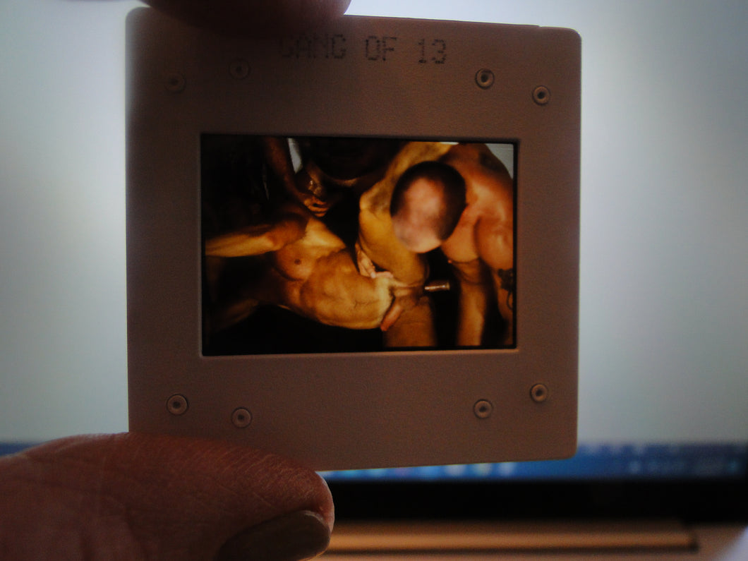 VINTAGE 35MM GAY MALE SLIDE BEEFCAKE MUSCLE NUDE FALCON STUDIOS R2r