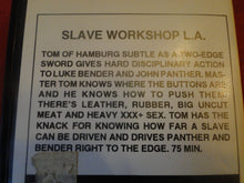 Load image into Gallery viewer, Vintage Adult Erotic XXX Gay VHS Porn Movie Slave Workshop L.A. Tom of Hamburg  P14
