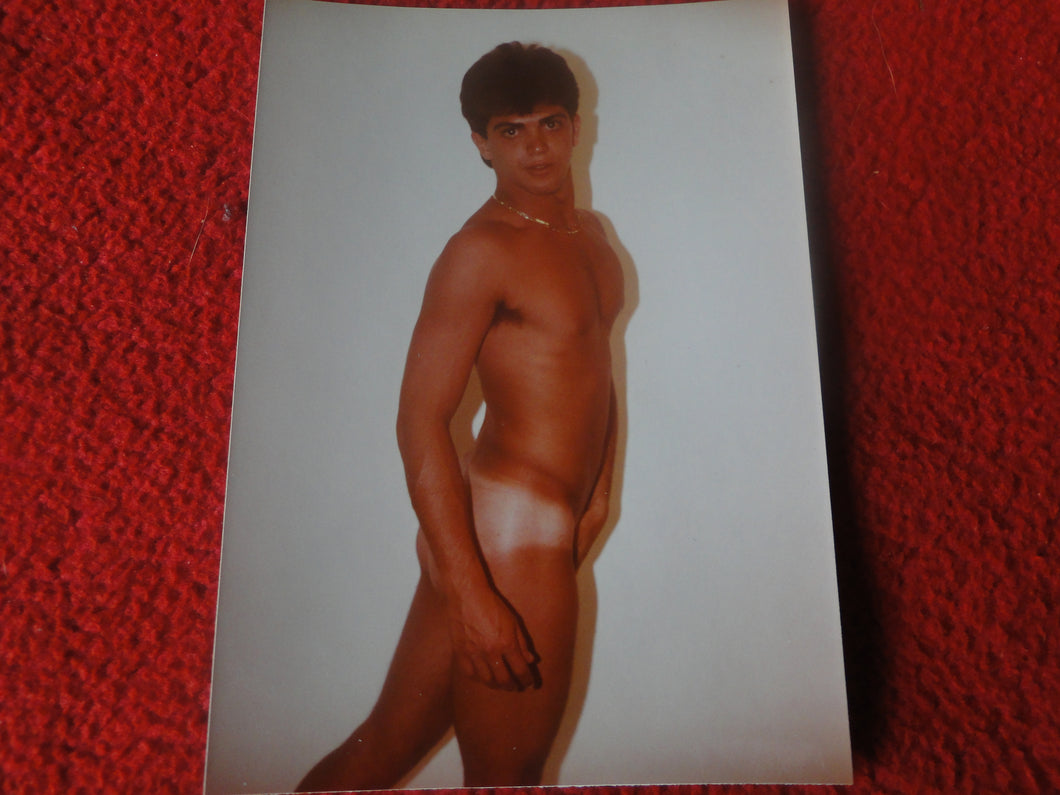 Vintage 18 Year Old + Gay Interest Chippendale Muscle Nude Male Photo   E11p