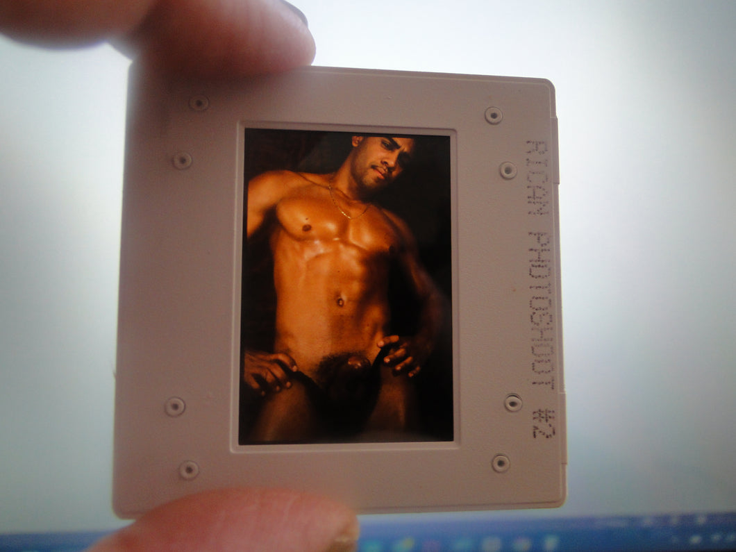 VINTAGE 35MM GAY MALE SLIDE BEEFCAKE MUSCLE NUDE FALCON STUDIOS R3o