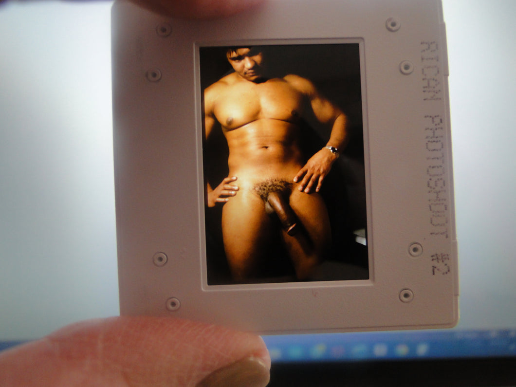 VINTAGE 35MM GAY MALE SLIDE BEEFCAKE MUSCLE NUDE FALCON STUDIOS R3q