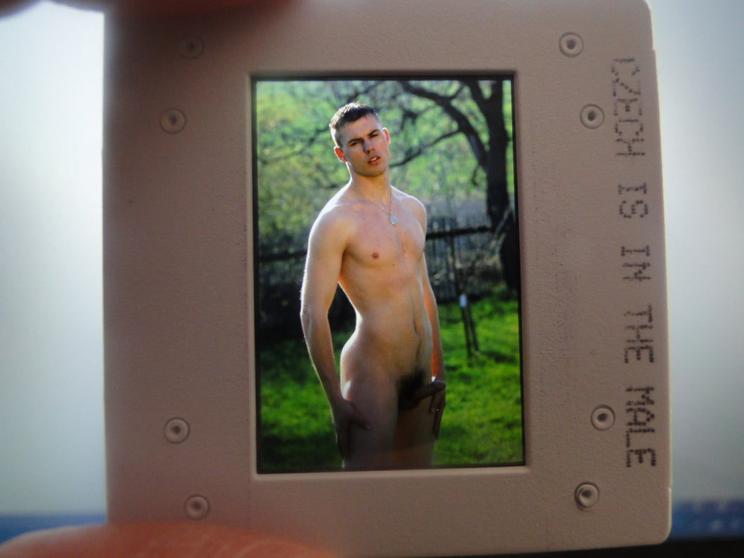 VINTAGE 35MM GAY MALE SLIDE BEEFCAKE MUSCLE NUDE FALCON STUDIOS R3!