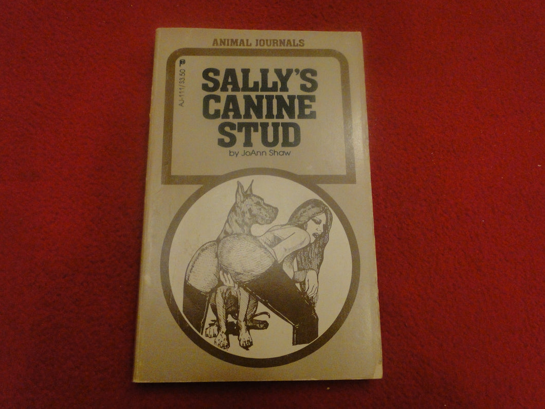Vintage Adult Paperback Novel/Book Sally's Canine Stud Joann Shaw    Y