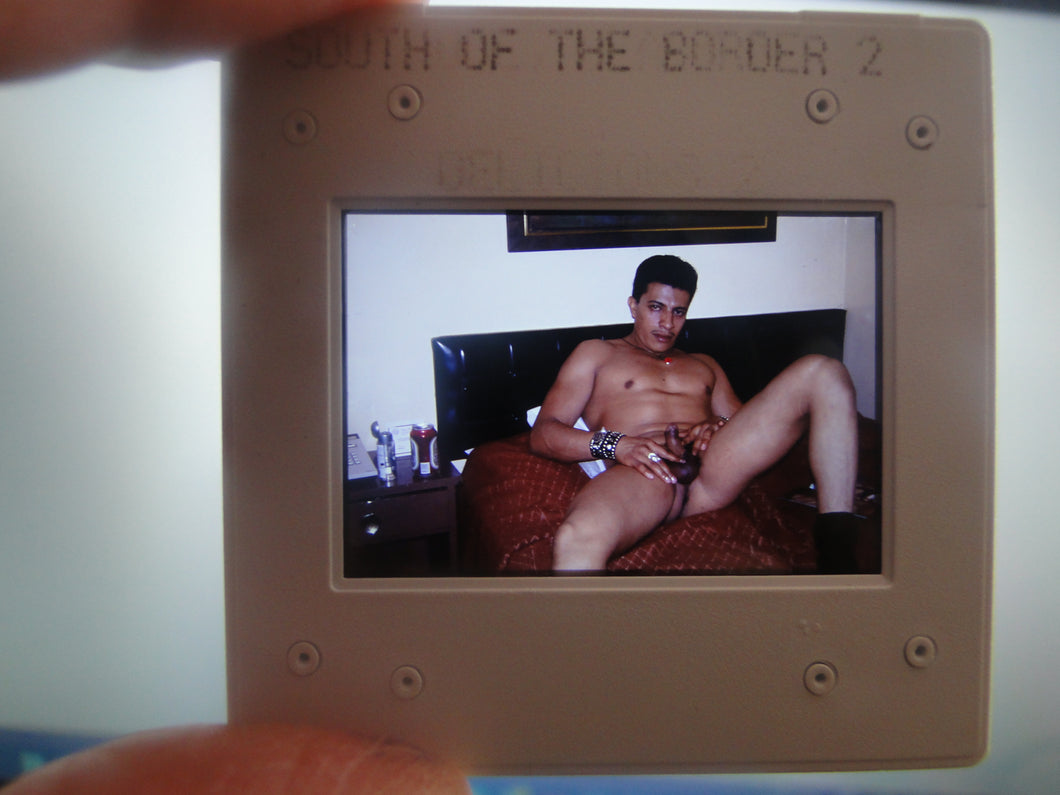VINTAGE 35MM GAY MALE SLIDE BEEFCAKE MUSCLE NUDE FALCON STUDIOS R4^