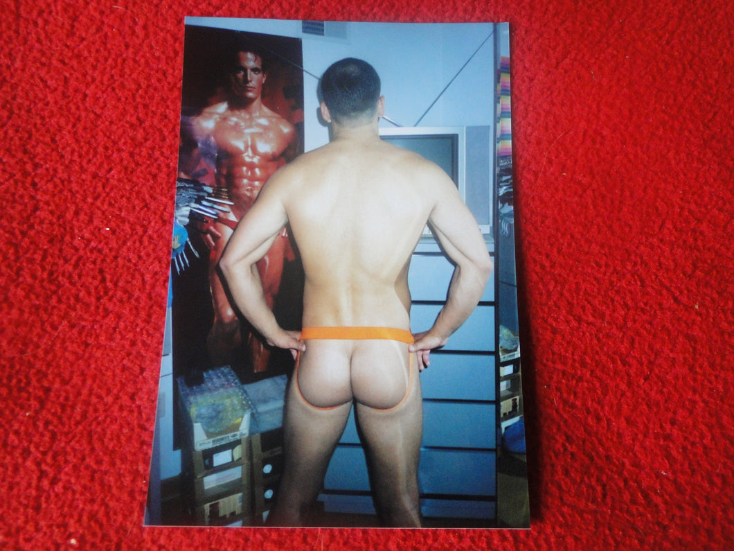 Vintage 18 Year Old + Gay Interest Chippendale Muscle Semi Nude Male Photo   E1g