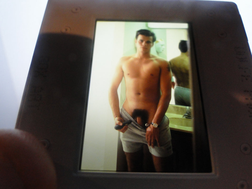 VINTAGE 35MM GAY MALE SLIDE BEEFCAKE MUSCLE NUDE FALCON STUDIOS JBq