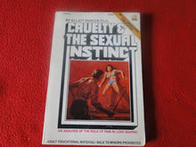 Load image into Gallery viewer, Vintage Adult Paperback Novel/Book Cruelty &amp; The Sexual Instinct Eros Goldstripe  Y
