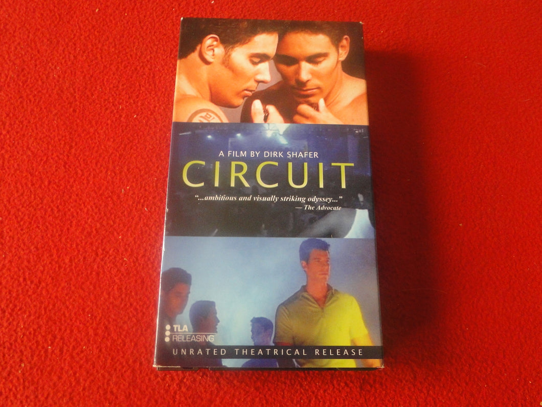 Vintage Adult Erotic Gay Interest VHS Movie Tape Circuit Dirk Shafer    12
