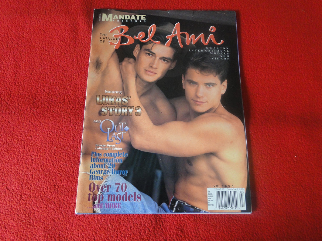 Vintage 18 Y. O. + Sexy Erotic Gay Adult Magazine Bel Ami 1996     G73
