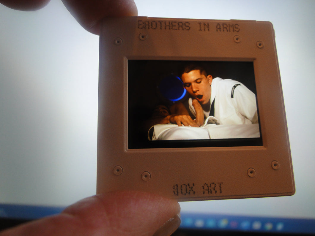 VINTAGE 35MM GAY MALE SLIDE BEEFCAKE MUSCLE NUDE FALCON STUDIOS R6^